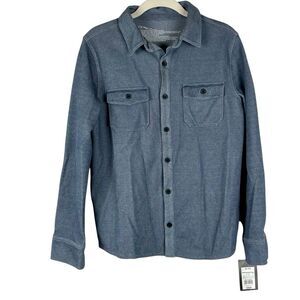 New! NWT Art Class Boys Blue Shacket Long Sleeve Button Up XL